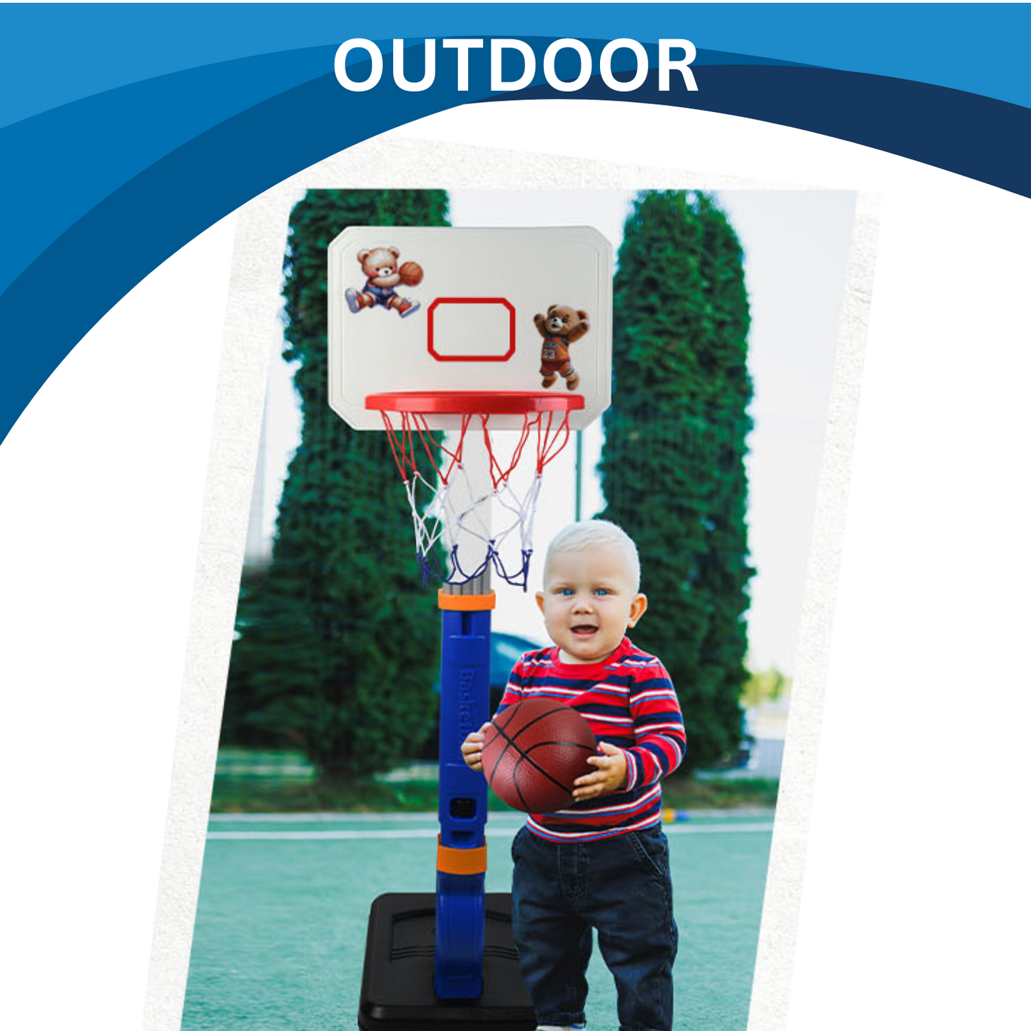 Toddler Basketball Hoop Blue or Pink